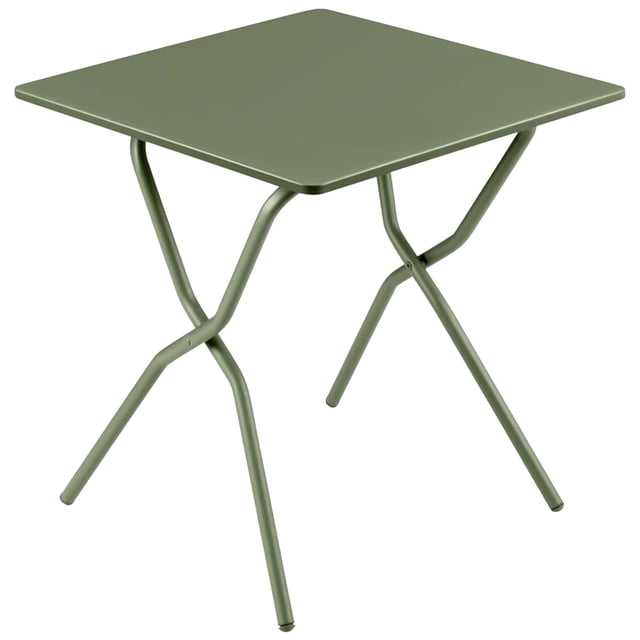 Lafuma Balcony II Table de Patio Extérieur Pliant Carré en Acier à Blocs de Couleur, Mousse