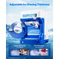 thumbnail image 3 of VEVOR Commercial Ice Shaver 286LBS/H Electric Snow Cone Maker Ice Crusher Blue, 3 of 9
