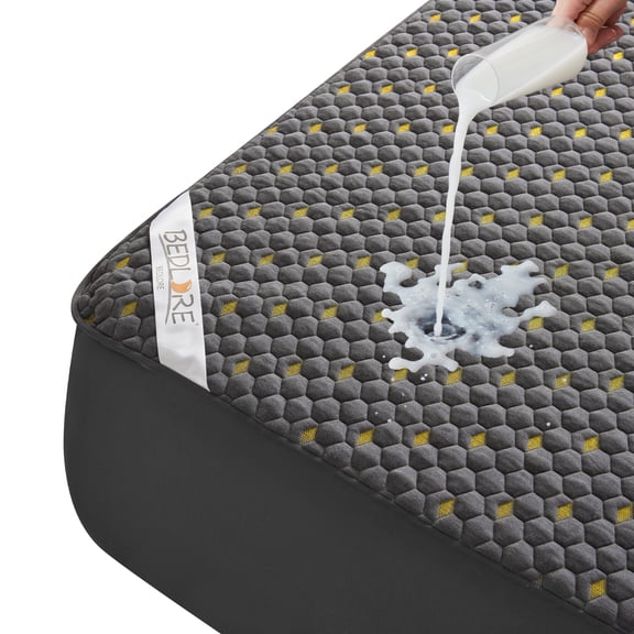 BEDLORE Protège-Matelas Imperméable, Housse de Matelas Pleine Grandeur avec Poche Profonde de 6 Pouces-15 Pouces, Silencieux Lavable