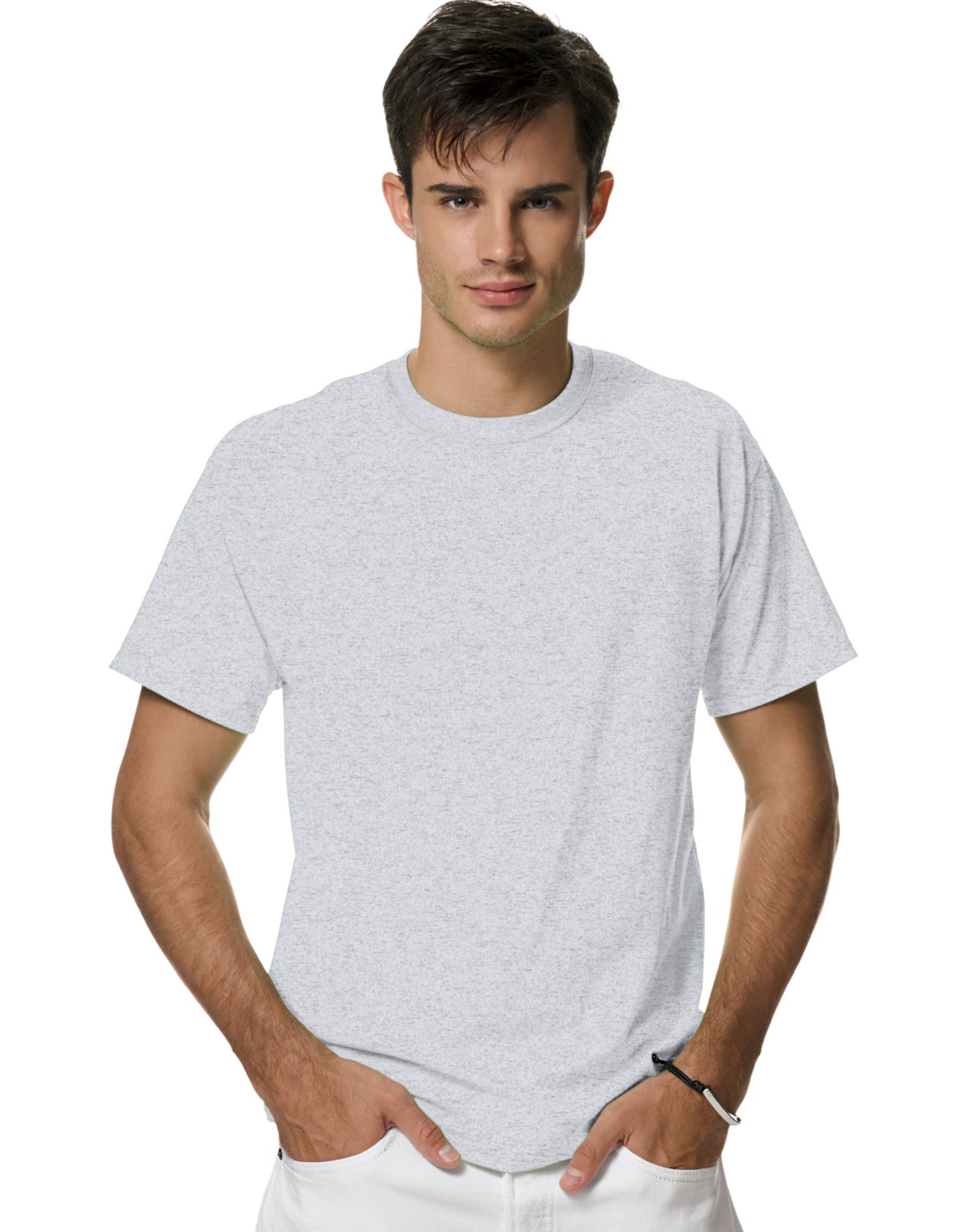 Hanes Adult X-Temp Unisex Performance T-Shirt, S, Light Steel