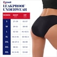 thumbnail image 2 of KARSWATT Washable Women High Rise Urinary Incontinence Underwear Leakproof Postpartum Panty Bladder Leak Protection 3 Pack(Large, Black), 2 of 6