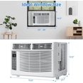 thumbnail image 2 of Ourlova Window Air Conditioner - 6000 BTU Cooling - Smart WiFi Control - Cools 250 Sq Ft - 3 Modes, 2 of 7