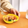 thumbnail image 2 of Apple Shape Plastic Plates - Dishwasher & Microwave Safe Reusable Lightweight Dinnerware for Kitchen/Camping, 3.35x3.15 Inches (Yellow)​, 2 of 6