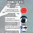 thumbnail image 3 of Unique Bargains 6pcs 6cm Red D Ring Patch PVC Stainless Steel Round Shape D Ring Pads for Inflatable Boat Kayak, 3 of 7
