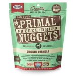 Primal Pet Foods Nuggets Sans Grain Formule de poulet Geler la nourriture pour chiens séchés, 5.5 oz