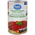thumbnail image 1 of Great Value Sauce pour Pâtes Tomate et Basilic, 1 of 4