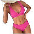 thumbnail image 3 of zanvin Womens High Waisted Bathing Suits Bikini Sets Two Piece Swimsuits,Hot Pink,S, 3 of 6