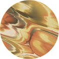 thumbnail image 1 of Ahgly Company Tapis Rond Lavable en Machine Intérieur Transitionnel Orange, 6 Pieds Rond, 1 of 7