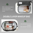 thumbnail image 4 of Boovnll Translucent Cosmetic Bag, Cosmetic Bag Set Frosted Translucent With Zipper Handle Portable Travel Bag, Hangable And Handy Cosmetic Bag, 4 of 9