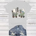 thumbnail image 3 of LUOGENLI T-shirts pour Femme pour Femmes T-Shirt à Lettres Imprimées Col Rond Décontracté Personnalité Mode T-Shirt à Manches Courtes T-shirts pour Femmes T-shirts Graphiques T-shirts Amusants Adulte Fête de la Saint-Patrick Blanc G, 3 of 3