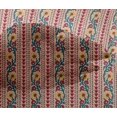 thumbnail image 4 of oneOone Viscose Chiffon Fabric Leaves & Floral Block Printed Fabric 1 Yard 42 Inch Wide, 4 of 5