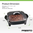 thumbnail image 4 of Presto 12-Inch Electric Skillet with Glass Cover, Nonstick Multi-Use Pan, Black, 4 of 9