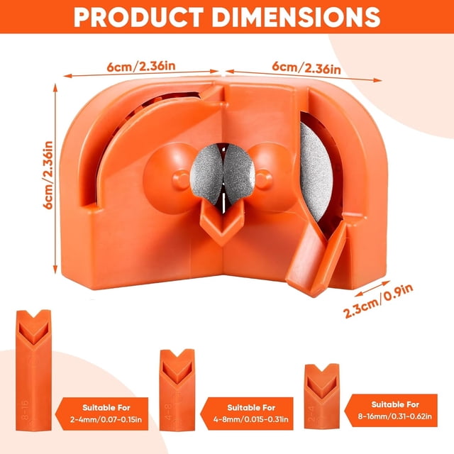 Drill Bit Sharpener,Multipurpose Drill Bit Sharpener Tool with 4 Grinding Wheels, Portable Grinder for Metal and All Drill Bits