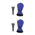 thumbnail image 1 of relayinert 2pcs Ganté Racleur de Glace Sûr sur les Pare-Brise ABS Durable Assure la Longévité Bleu 2Set, 1 of 6
