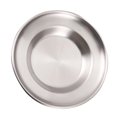 thumbnail image 4 of Stainless Steel Plate Round Dinner Plate Dessert Plate Household Food Serving Plate, 4 of 7