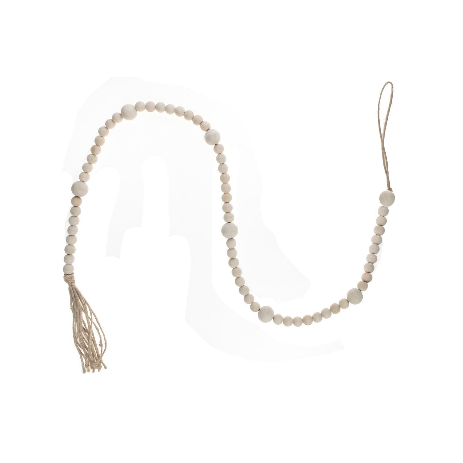Guirlande De Perles À Double Bois (Naturel)