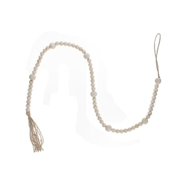 Guirlande De Perles À Double Bois (Naturel)