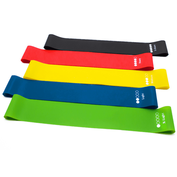 Resistance Bands, Set of 5 Bands – 5 Different Resistance Levels, Fitness Stretch Band for Workout Men