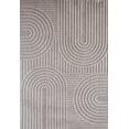 thumbnail image 1 of Rug Branch Hogar Abstract Indoor Outdoor Area Rug, Grey Cream, Modern - Living Room, Bedroom, Dining Room, and Kitchen, 1 of 9