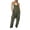 Green, variant on Dvkptbk Womens Overalls Fashion V-Neck Sleeveless Loose Overalls Causal Solid Color Baggy Back Pants With Pocket