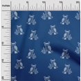 thumbnail image 1 of oneOone Polyester Lycra Fabric Branch & Owl Block Printed Fabric 1 Yard 56 Inch Wide, 1 of 4