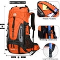 thumbnail image 2 of 60L Travel Hiking Camping Backpack with Rain Cover,Backpack Water Resistant,Climbing Backpack for Men Women, 2 of 12