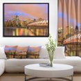 thumbnail image 3 of Design Art Calgary at Night Framed Canvas Art Print, 3 of 3