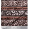 thumbnail image 1 of Soimoi Polyester Crepe Fabric Animal Skin & Animals Group Decor Fabric Printed Yard 42 Inch Wide, 1 of 3