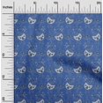 thumbnail image 1 of oneOone Coton Bio Popeline Sergé Feuilles & Imprimé Floral Bloc 1 Yard 42 Inch Wide, 1 of 4