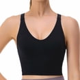 thumbnail image 4 of Yuyuzo Sports for Women Seamless Full Coverage Quick Dry Workout Bra Wireless Crop Tank Tops Undewear, 4 of 7