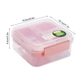 thumbnail image 3 of Yhmxh Lunch Box for Kids Kitchen Gadgets Portable Double Layer Lunch Box Divided Into Compartments Bento Box Picnic Salad Box Portable Office Lunch Box Student Lunch Box Lunch Containers, 3 of 5