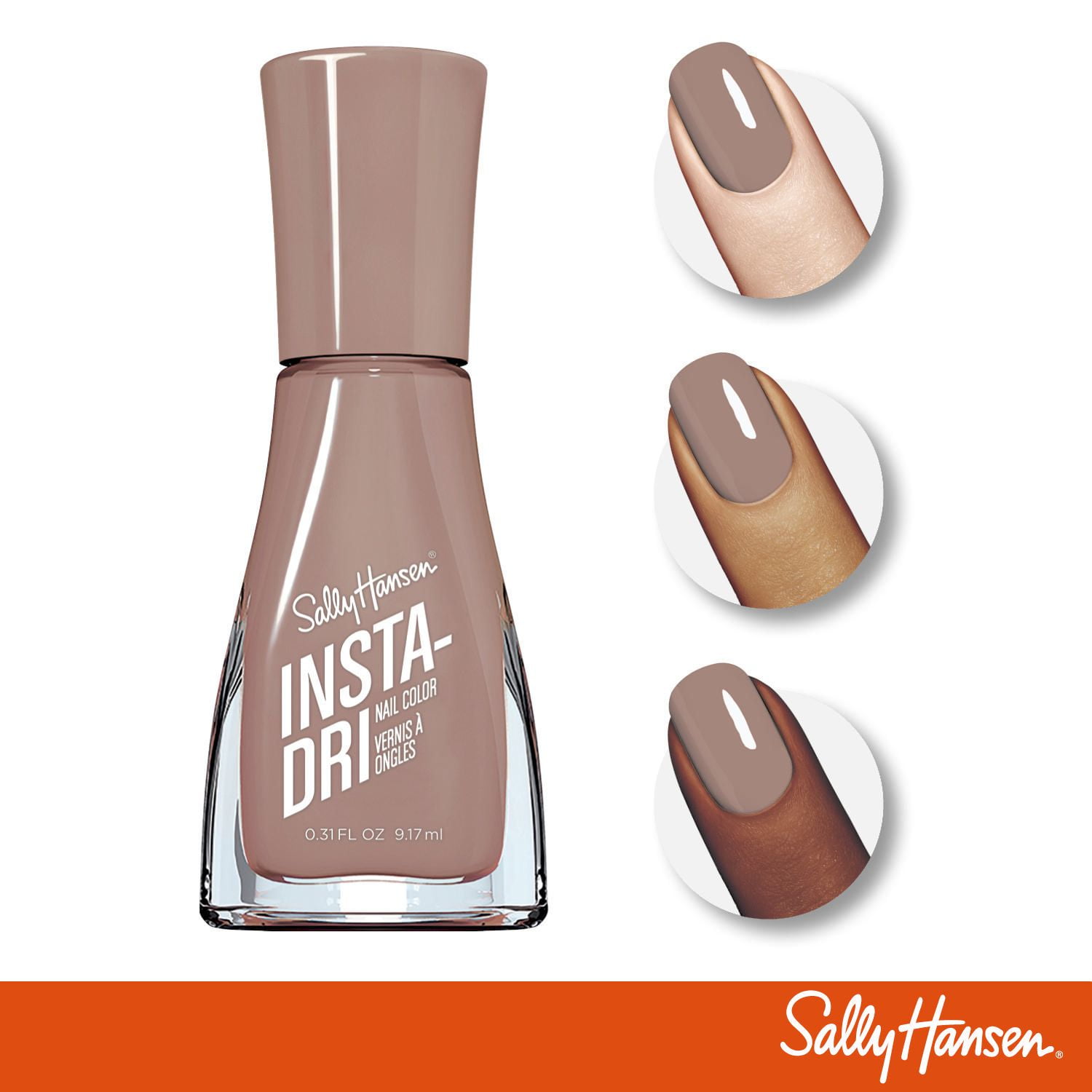 Vernis à ongles Sally Hansen Insta-Dri®, formule 3-en-1 avec base et top coat intégrés