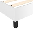thumbnail image 5 of vidaXL Cadre de Lit Blanc 100x190 cm Lit Simple Similicuir, 5 of 5
