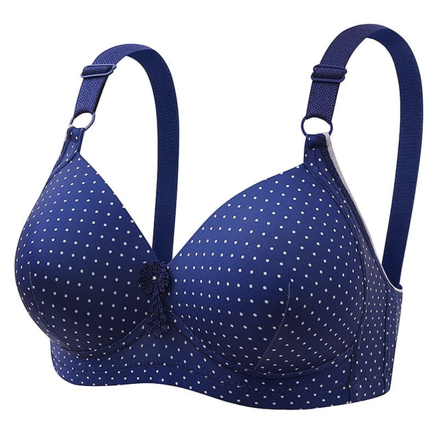 Bmisegm Women’s Bra with Adjustable Straps Cordless Design Backless Style for Comfort and All-Day Wear Blue 38