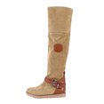 thumbnail image 2 of Bottes pour Femmes à Bout Rond, Mode, Décontractées, avec Boucle de Ceinture, Talon Bas, Bottes Plates, 2 of 5