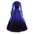 thumbnail image 1 of UPPADA Liquidation Robes d'Invitée de Mariage pour Femmes Hiver Robe à Manches Longues Grande Taille Robe Évasée Robe Maxi de Cocktail pour Femmes Robes de Soirée Ajustées Robe Rose à Pois pour Femmes, 1 of 5