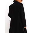 thumbnail image 4 of LinYooLi Women's Notch Lapel Double Breasted Pea Coat Winter Casual Wool Blend Overcoat Long Shacket Jacket, 4 of 5