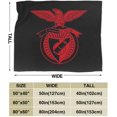 thumbnail image 3 of LAICAIW Benfica Ultra-Soft Lightweight Blanket Flannel Throw Blanket 80"X60", 3 of 5