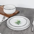 thumbnail image 5 of Mainstays Black rim 12-Piece Stoneware Dinnerware Set, 5 of 5