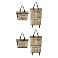 thumbnail image 4 of Ruiboury Foldable Shopping Trolley Bag Multifunctional And Fashionable Wide Application English newspaper 2Set, 4 of 6