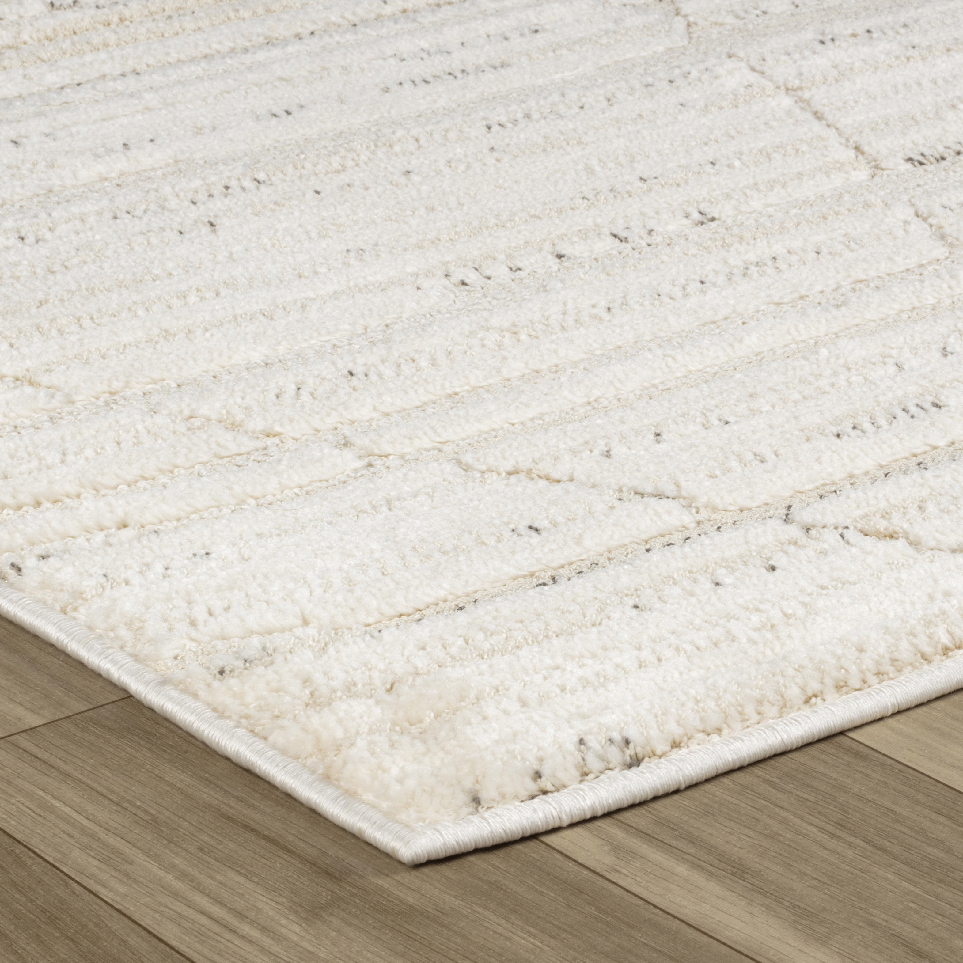 Rug Branch Astra Modern Indoor Area Rug, Beige Cream, Abstract - Living Room, Bedroom