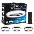 thumbnail image 1 of Bell + Howell CannonX Black 14” 6 Speed LED Ceiling Light Fan with Remote Timer and Reverse Mode, 1 of 8