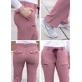 thumbnail image 4 of Adar Pro Pantalon d'Uniforme Ajusté à Jambe Fuselée pour Femmes, Heather Wine, 2X, 4 of 7