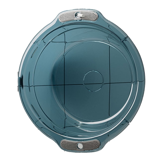 Plastic Basin with Handles, Thick Compact Portable Basin Kitchen Laundry Versatile for Household Use