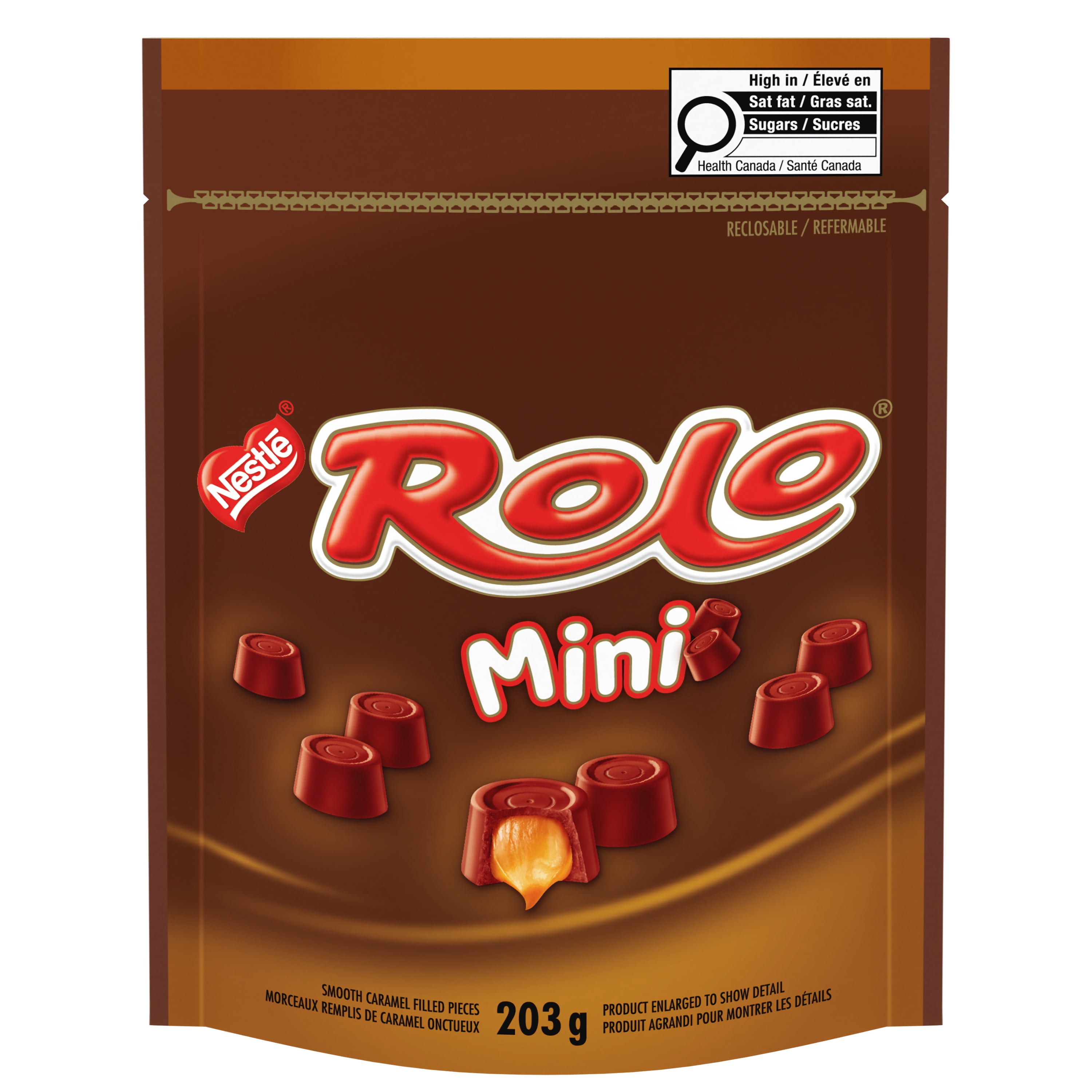 ROLO Minis, Bite-sized Caramel-filled Pieces, Reclosable Bag