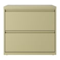 thumbnail image 3 of Hirsh 30 inch W 2 Drawer Metal Lateral 101 File Cabinet Putty/Beige, 3 of 6