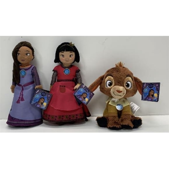 Just Play JUP10665 Disney Wish Talking Small Plush Toy, Pack of 6