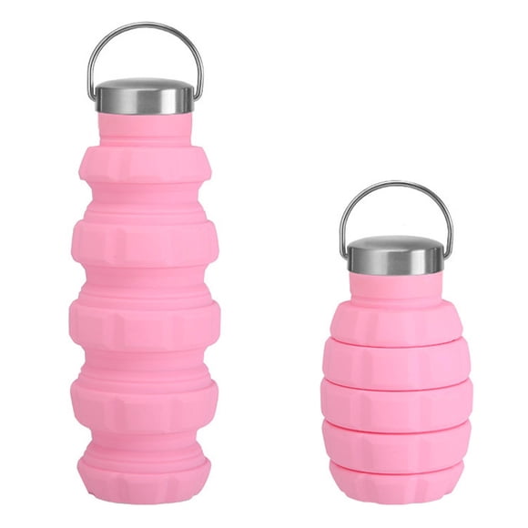 RKSTN Kitchen Supplies Silicone Collapsible Water Bottles, 500ml Portable Foldable Expandable Water Bottle Sports Cups, Leak Proof And Reusable, For Outdoor Activities Travel Decorations for Home Kitchen Decor