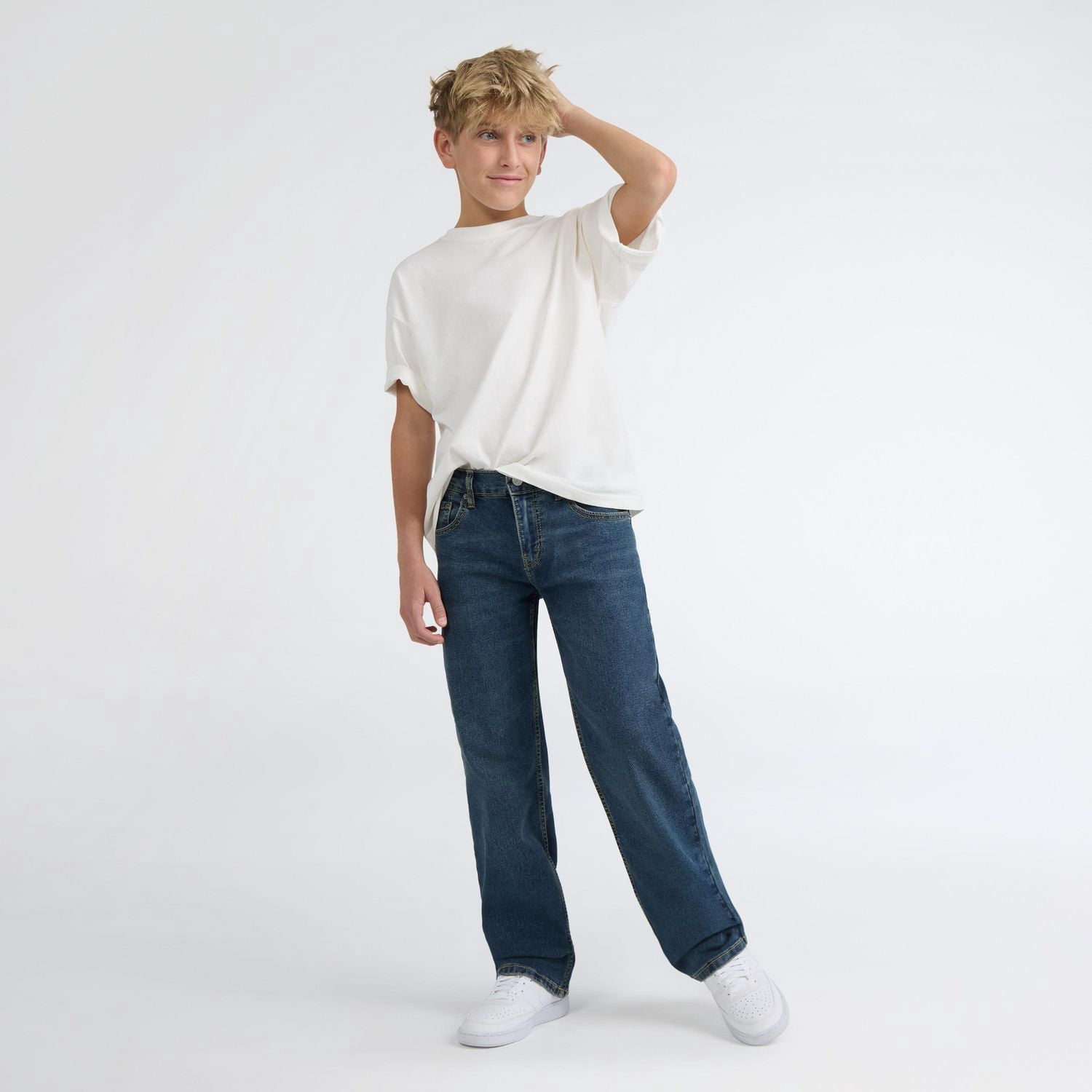 Jean à coupe décontractée jambe droite Levi Strauss Signature pour garçon