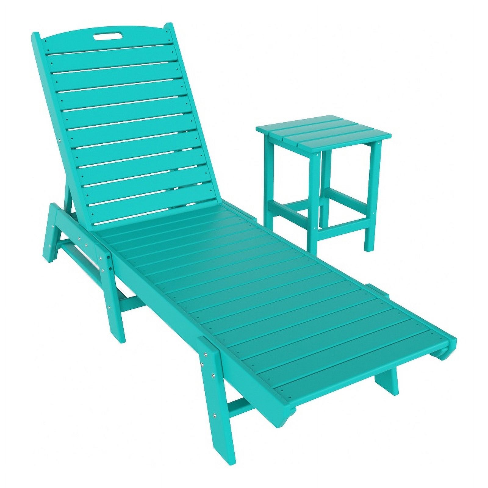 Chaises Longues en Plastique Adirondack Classiques pour Extérieur (Ensemble de 2)
